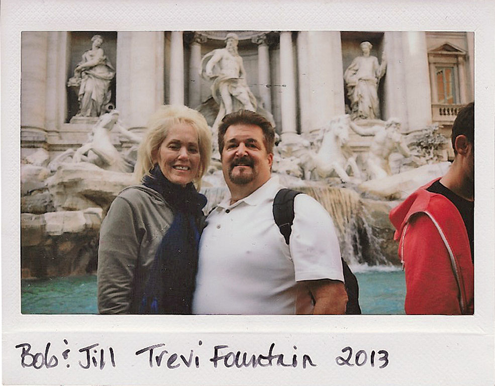 Jill & Bob - 032 Italy - 27-Trevi Fountain Bob & Jill