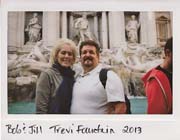 Jill & Bob - 032 Italy - 27-Trevi Fountain Bob & Jill