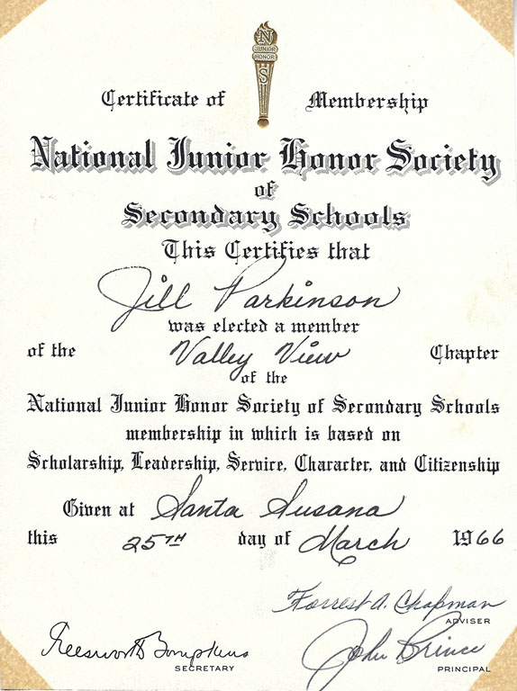 Just Jill -0117  Honor Society