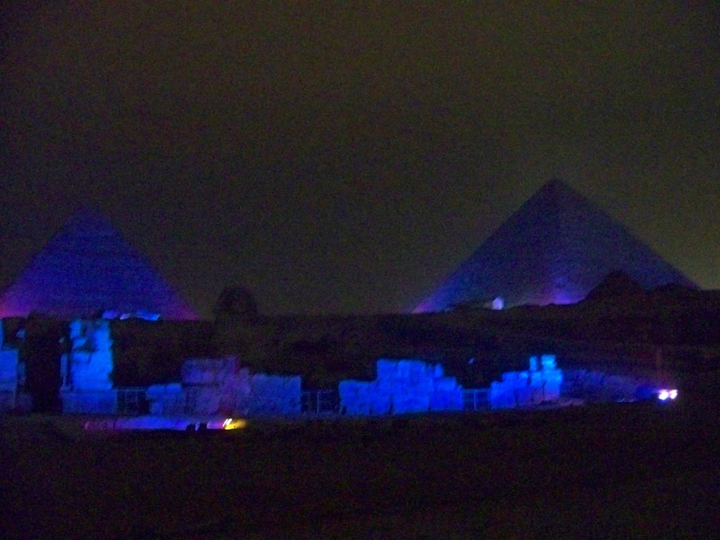 0202- Egypt - Pyramids At Night - 100_3028